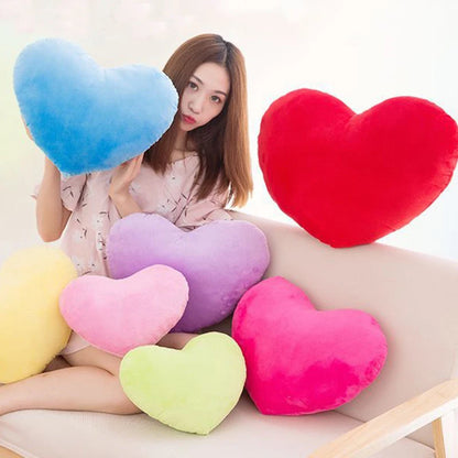 1PC Doll Toy Pillow Red Love Heart Forme en peluche en peluche Pp Coton Coton Décoration Decoration Soft Wedding Decor Lover Kid Gift