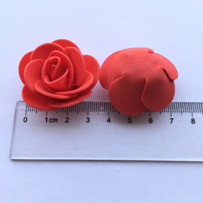 50/100/200/500pcs 3cm skum rose for bjørn kunstige blomster