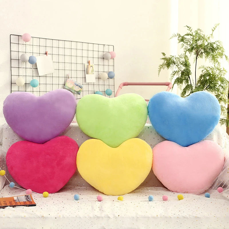 1PC Doll Toy Pillow Red Love Heart Forme en peluche en peluche Pp Coton Coton Décoration Decoration Soft Wedding Decor Lover Kid Gift