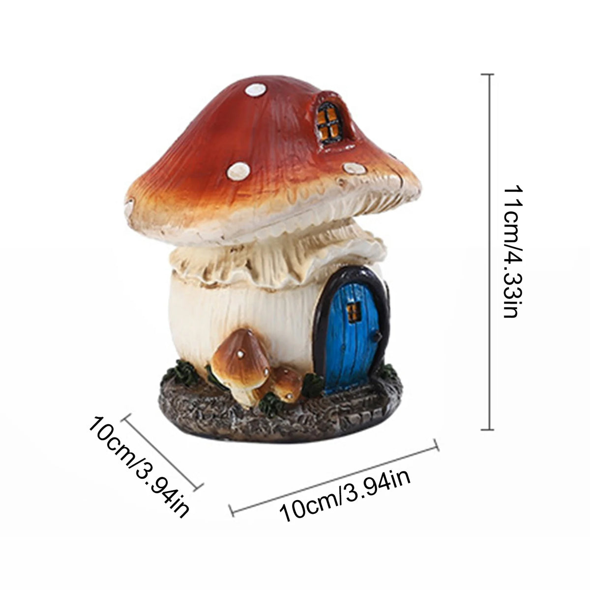 Restin ciuperci decorațiuni de gazon de gazon ornament de decor în aer liber pentru calea terasă de basm statu