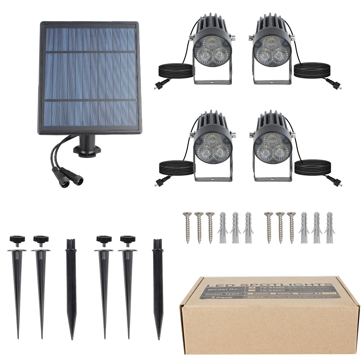 T-SUNRISE LED Aurinkovalaisin ulkona IP65 Vedenpitävä lämmin valkoinen kylmä valkoinen aurinkopuutarhavalaistus ulkona sisustus nurmikkolamput