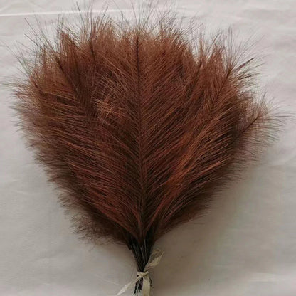 10PCS Artificial Pampas Grass Crafts Bouquet For Home Wedding Decora Accessories Party Room Decor Bedroom Vase Fake Plant Reed