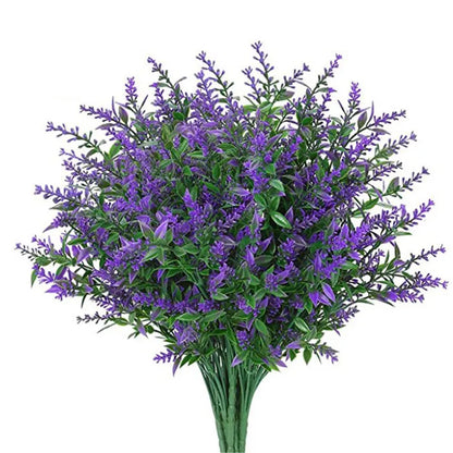 Künstliche Blume Plastik Lavendel gefälschte Pflanze Hochzeit Hausgartendekoration Braut Bouquet Tisch Einstellung Haushaltsvorräte