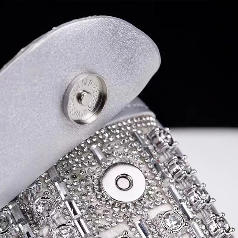 Jiomay Nouveau design Fashion Rhingestone Purse Designer de luxe Dacs à main élégants et polyvalents pour femmes