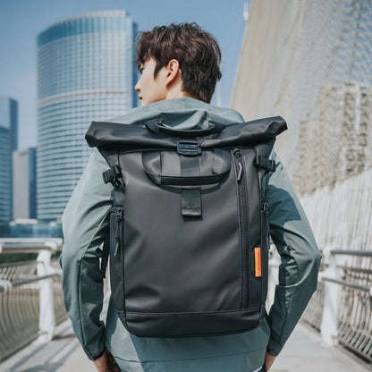 Tangcool Men de grande capacité 15,6 "sac à dos ordinateur portable multifonction Roll Top de voyage Sac de voyage pour l'homme.