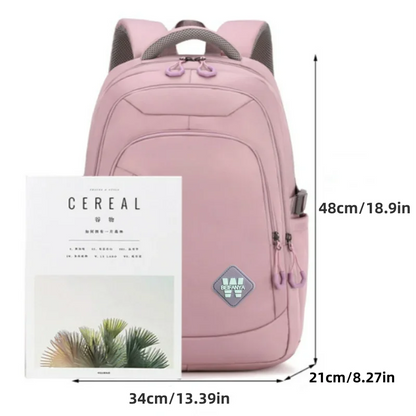 Rucsac din nylon pentru femei cu capacitate mare și rezistent la umăr rezistent la apă