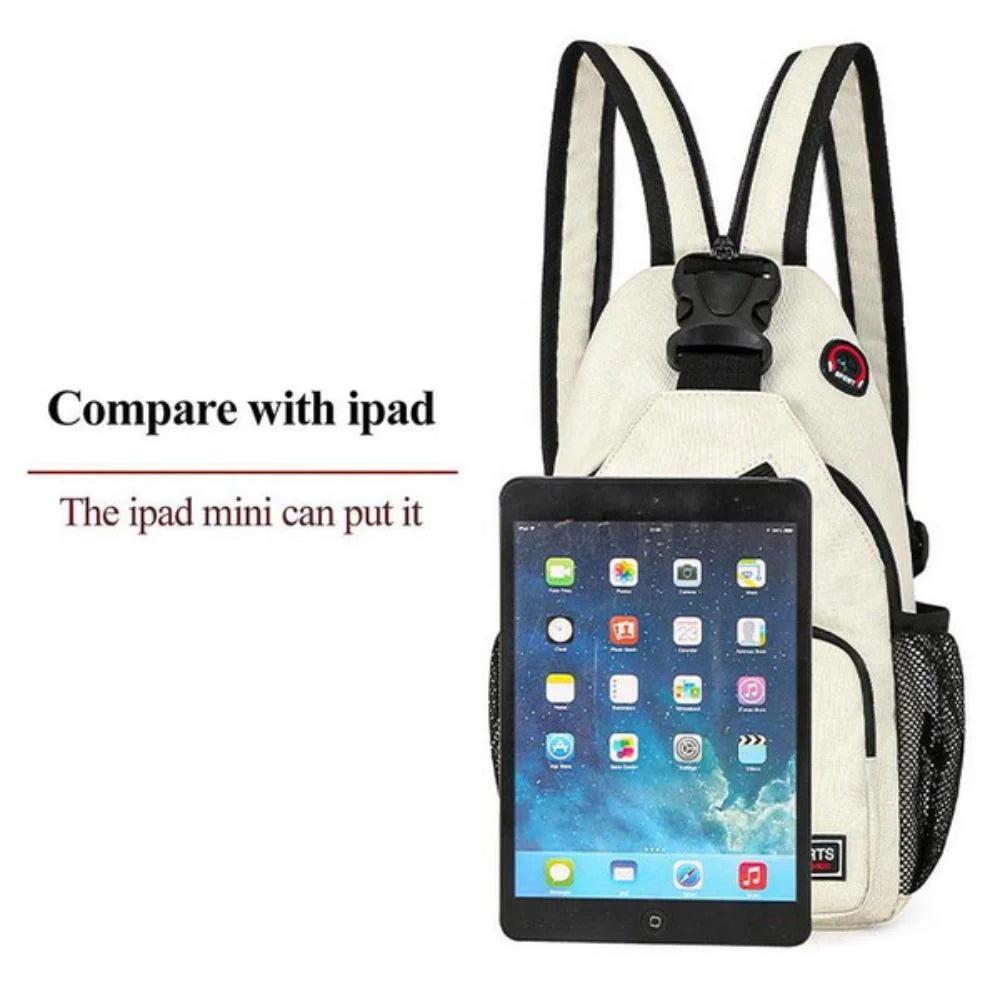 Kismis 1pc hommes femmes sac à poitrine de mode sac à bandoulière