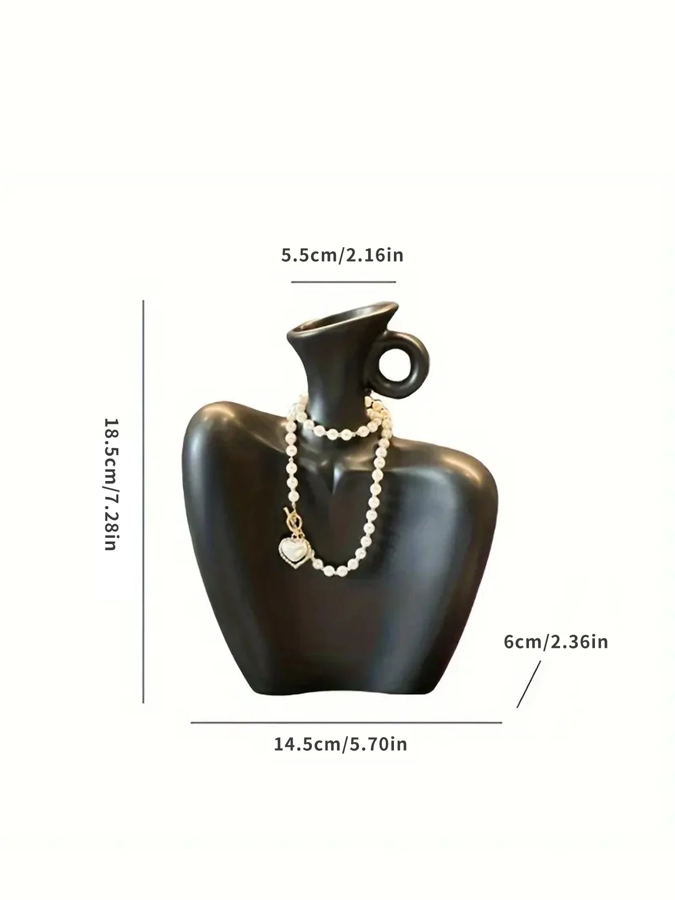 Fashionable Creative Mannequin Vase Decoration Living Room Flower Arrangement Decoration Niche Art Home Decoration