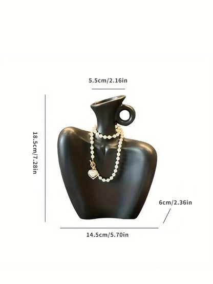 Fashionable Creative Mannequin Vase Decoration Living Room Flower Arrangement Decoration Niche Art Home Decoration
