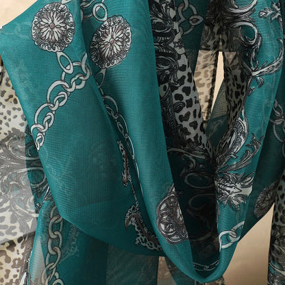 Novo design de impressão de moda feminino Silk SenChawle