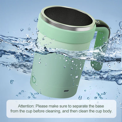 Automatic Stirring Cup Rechargeable Magnetic Mixer Electric Stirring Mugs Stainless Steel Coffee Mug Rotating Magnetic Tumbler