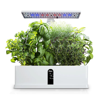 Wasserpumpe Smart Hydroponics Wachstumssystem Indoor Garden Kit 9 Pods Automatisches Timing mit Höhenverstellbar 15W -LED -Anbaulichtern