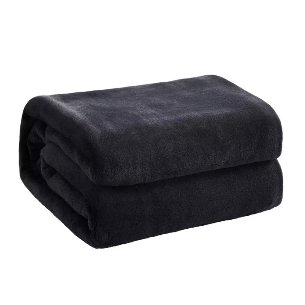 Blød varm koral fleece flanel tæpper til senge faux pels mink kast solid farve sofa cover sengetæppet vinter plaid tæpper