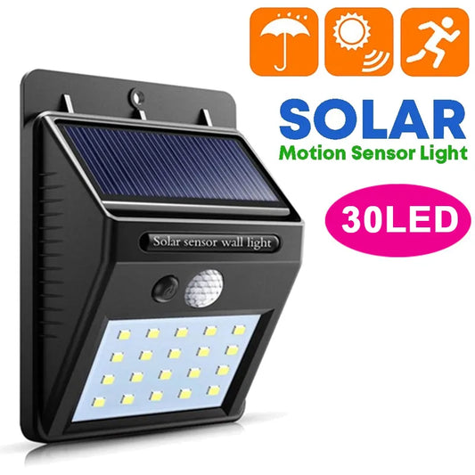30 LED SULAR SULAR DUHE PIR Sensori i lëvizjes Muri i lehtë Llamba diellore Llamba diellore e papërshkueshëm nga uji Dielli i papërshkueshëm nga dielli Dielli i diellit Llamba e diellit dekor kopshti i kopshtit