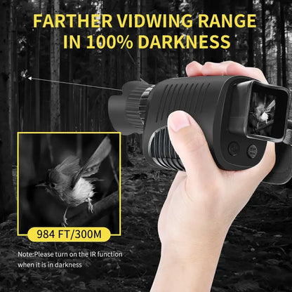 HD innrautt nætursjón tæki R7 5x Zoom Digital Monocular Telescop