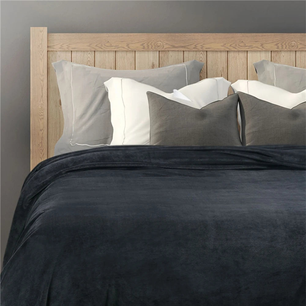 Blød varm koral fleece flanel tæpper til senge faux pels mink kast solid farve sofa cover sengetæppet vinter plaid tæpper