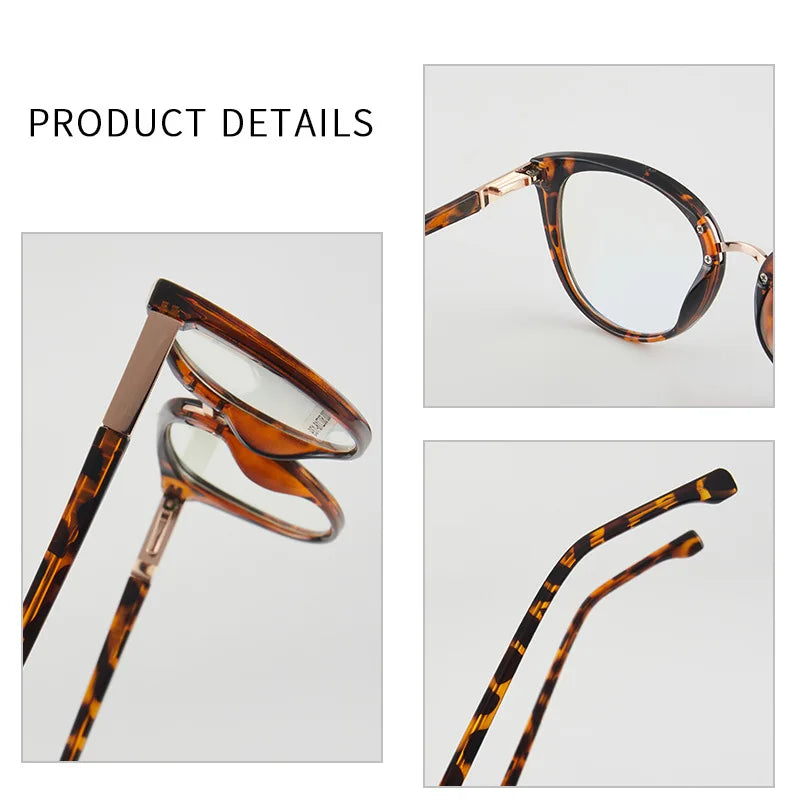 Firada Moda Eyewear Retro Cat EyeGlass 2023 Anti -Blue Light Optical Prescription Glasses Frame for Women 87003