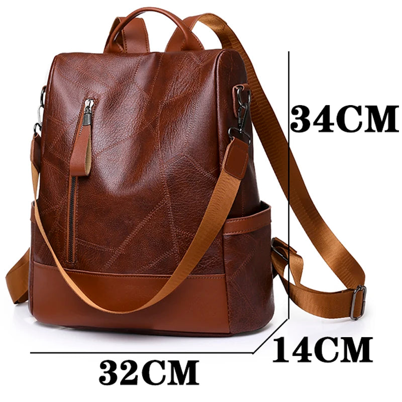 2023 New Hot Women's Backpack Designer de alta qualidade Couro macio Moda simples Moda Backpack Sacos de ombro antitheft de grande capacidade