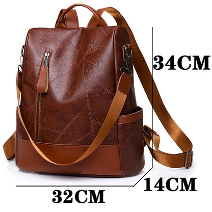 2023 New Hot Women's Backpack Designer de alta qualidade Couro macio Moda simples Moda Backpack Sacos de ombro antitheft de grande capacidade