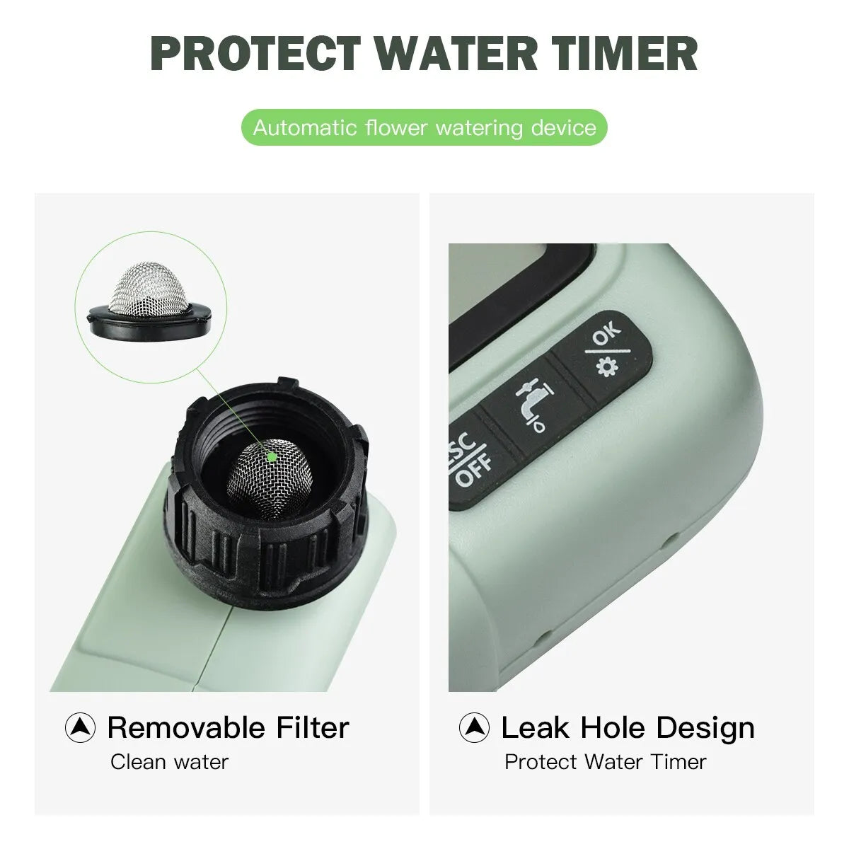 HCT-322 Automatisk vanntimer Garden Digital Irrigation Machine Intelligent Sprinkler Brukt utendørs for å spare vann og tid