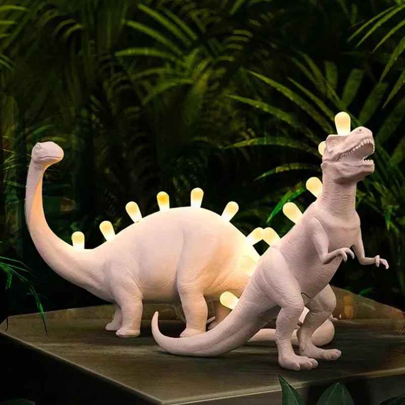Modern JURASSIC Dinosaur Table Lamps Creative Animal Resin Lamp for Bedroom Home Lamp Cartoon Art Decor Room Decor Lights