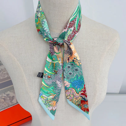 2023 Brand Design Zebra in Flowers Femmes Écharpe Flow