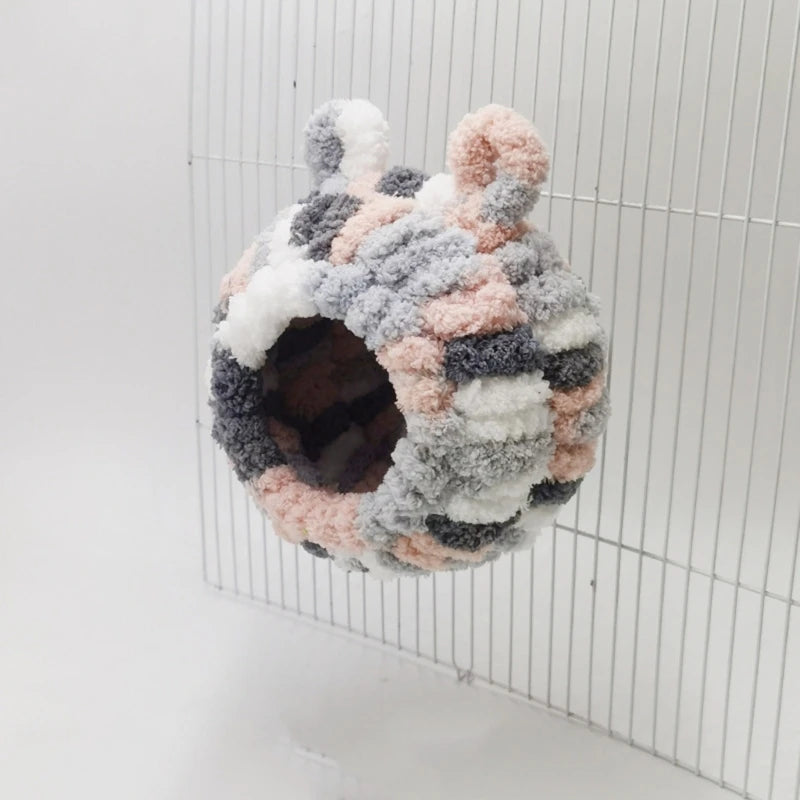 Fuglar hreiður páfagaukar Plush Nest Hanging Tree Hous