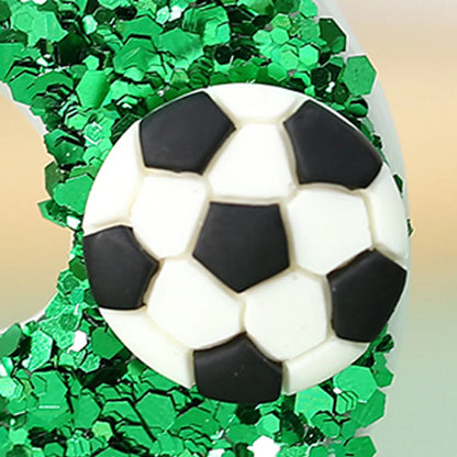 Cake de football bougies d'anniversaire bougies de foot