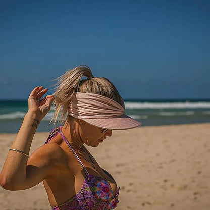 Pălărie de pălărie de vară vara soare pălărie feminină anti-uv elastică top top hat hats in aerisit pălării de soare vara plajă pălărie de vizieră capace pentru doamnă