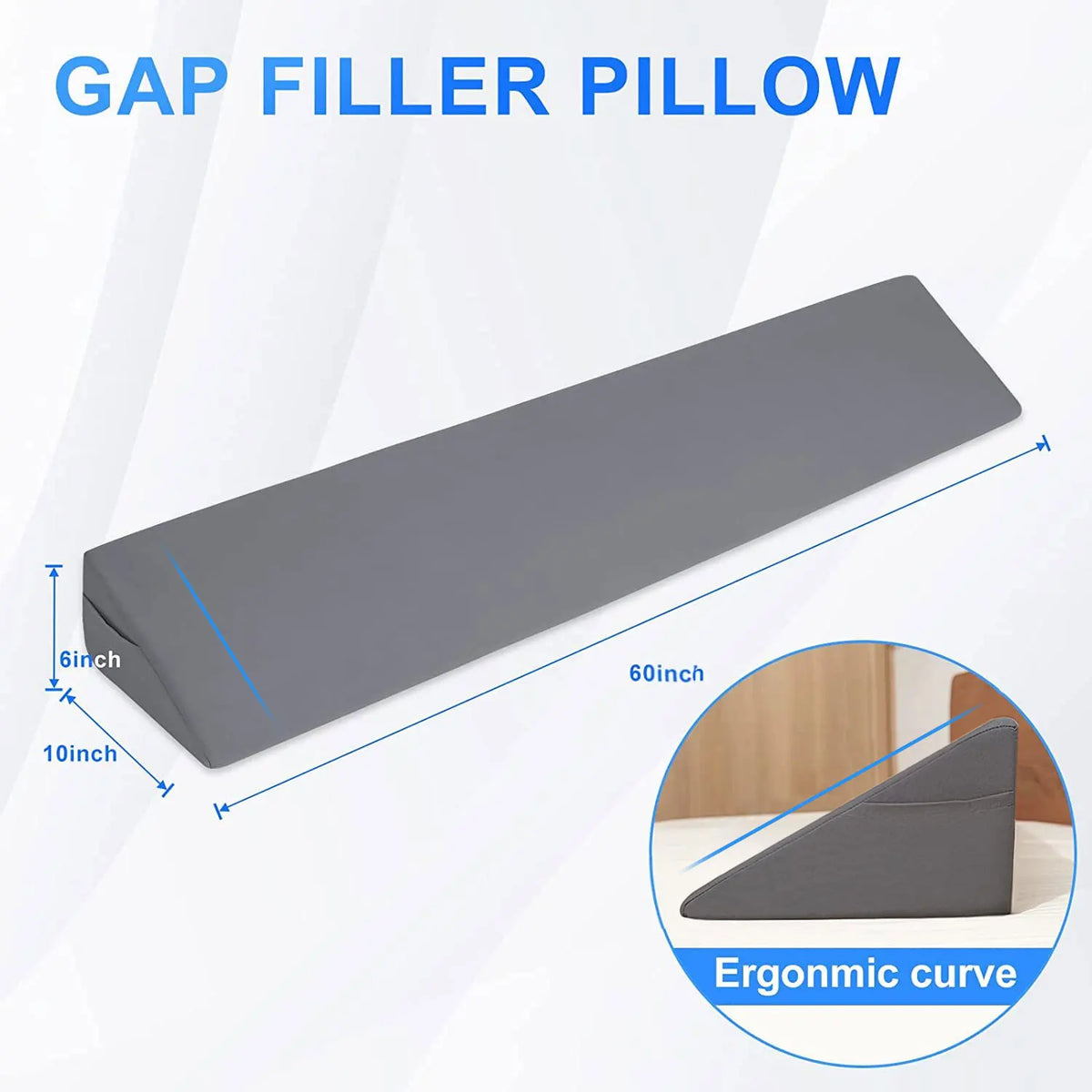 Almohada cervical memoria espuma contornos almohadas almohadas de cama para el dormitorio ergonómico de relleno ergonómico de vacío para la cama para la cama