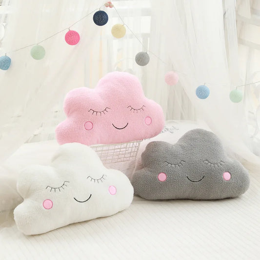 Hjem soveroms pute komfortable himmel serie plysj leketøypute sky moon rain stjerne sofa ryggstøtte barns rom dekorasjon