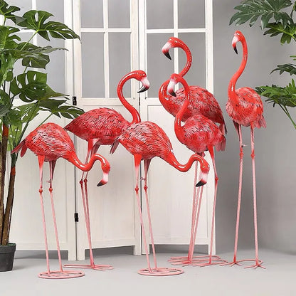 3pc / paquet 75/105/120 cm Métalne de flamant