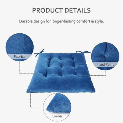 Firkantet stor stolpude med bånd ultra blød varm gulvpude til børn, der læser Nook Comfortable Square Seat Pushion JAF002