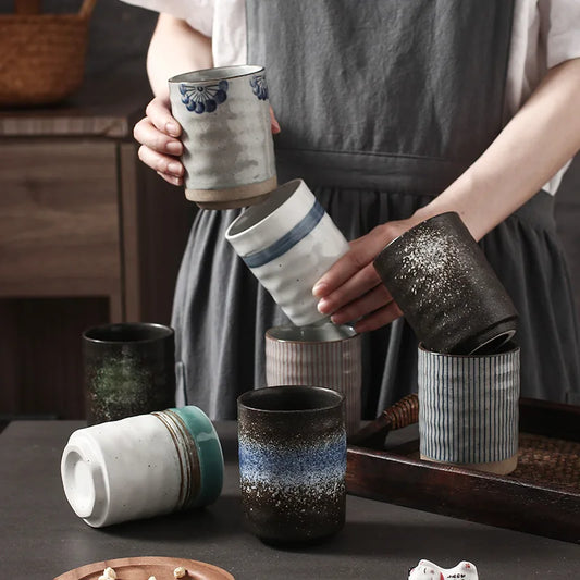 Ceramic Water Cup Creative Japanese Sushi Table Cup Office Water Cup Large Capacity