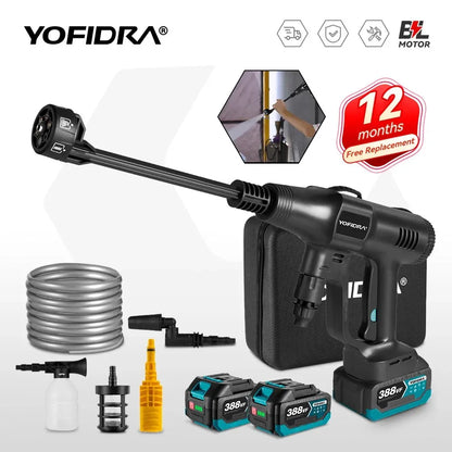 Yofidra 200Bar فرش ارتفاع ضغط آلة غسل سيارات بندقية 6 في 1 حديقة كهربائية غسل المياه بندقية رذاذ لبطارية ماكيتا 18 فولت