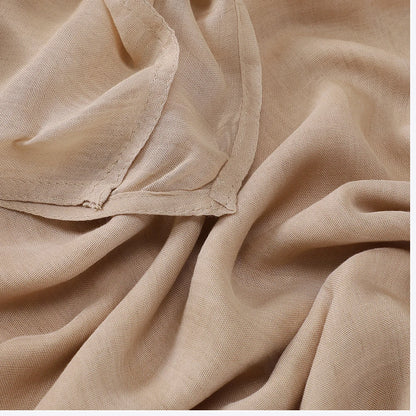 חטיבות מוסלמיות לנשים צעיף צעיף רגיל דק Femme Musulman Soft Viscose Rayon Headscarf אסלאמי טורבן סרט 200x85 ס"מ