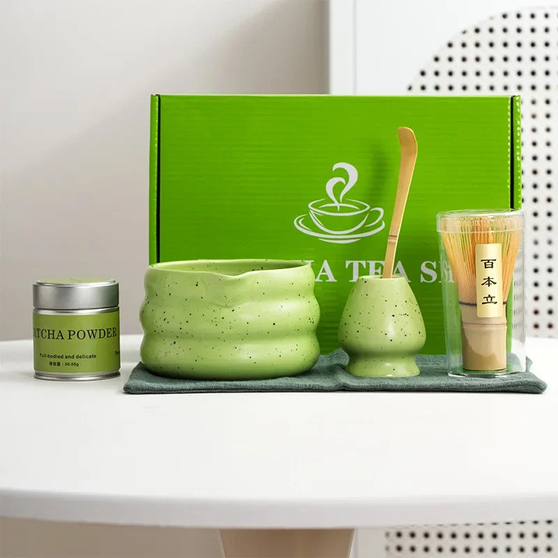 4/6PCS 7pcs Matcha White Tea Whisk Teaware Japanese Ceremony Bamboo Chasen Tea Tool Tea Brush Exquisite Matcha Kit for Teaset