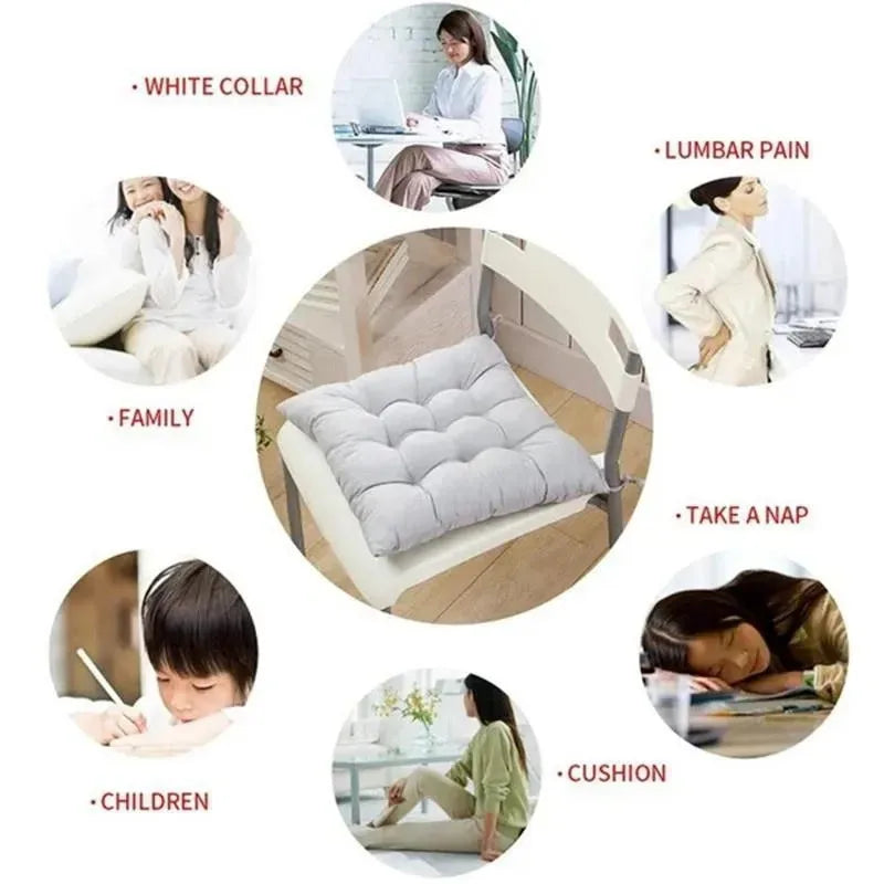 Firkantet stor stolpude med bånd ultra blød varm gulvpude til børn, der læser Nook Comfortable Square Seat Pushion JAF002