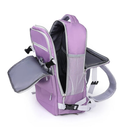 Donne viaggiano zaino repellente per il repellente daypack adolescenti ragazze usb ricarica laptop school con scarpe con cinturino per bagagli borsa xa337c