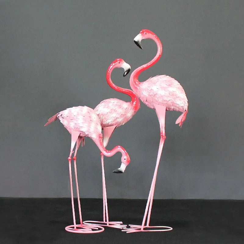 3pc / paquet 75/105/120 cm Métalne de flamant