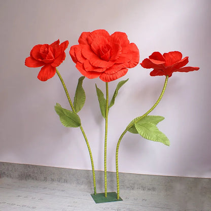 80 cm géant pe mousse rose simulation fleurs branche de mariage décoration décoration pivoine jardin wall route cité la fête de la fête
