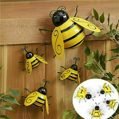 1/4pc set dekoracyjne metalowe figurki pszczoły Art Home Dekoration
