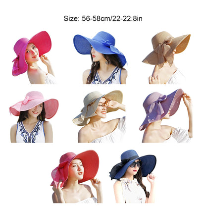 Kvinders Sun Hat med Big Brim - Stilfuld og sammenfoldelig effektiv solbeskyttelse Innovativ innovativ innovativ