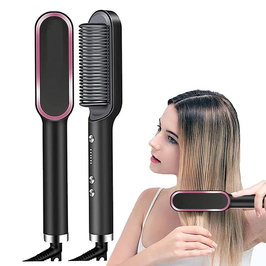 2-u-1 lijena kosa za ispravljanje multi funkcionalnog češlja za ispravljanje negativnog iona Anti Scald Styling Alat četkica