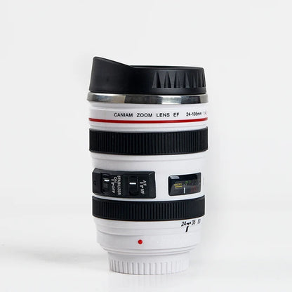 Stainless Steel Camera EF24-105mm Coffee Lens Mug White Black Coffee Mugs Unique Cup Gift
Coffee Cups canecas tazas vaso caf