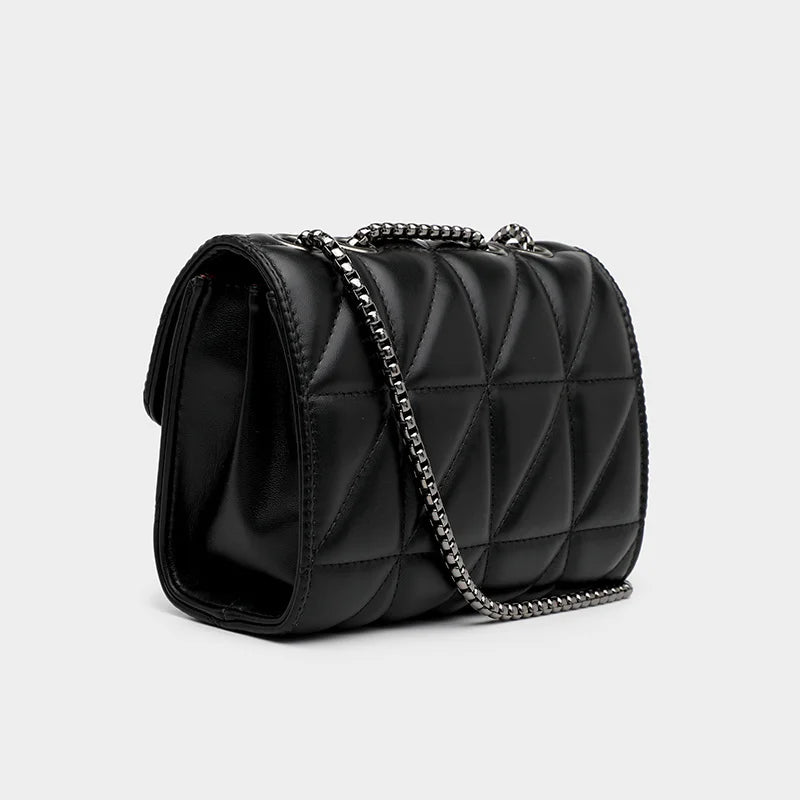 Kvinder luksusdesigner ægte tasker læderkæde kvinder håndtasker skulder kvindelig taske ny afslappet mode damer messenger tasker