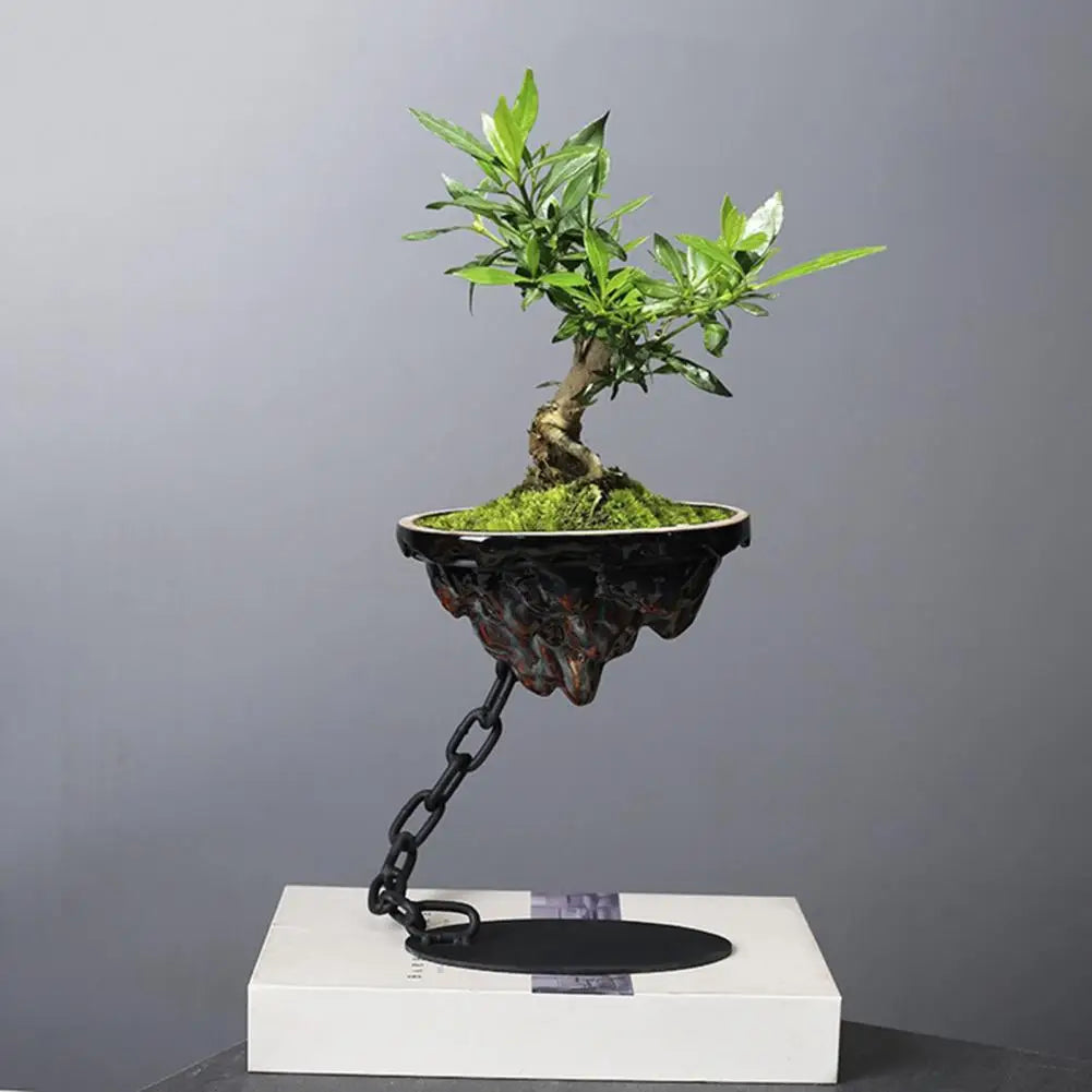 Sočna simulacija lonca simulacija rokera Željezna bonsai plantaža Ovjes za viseći tip cvijeća krug/kvadratni osnovni dekor