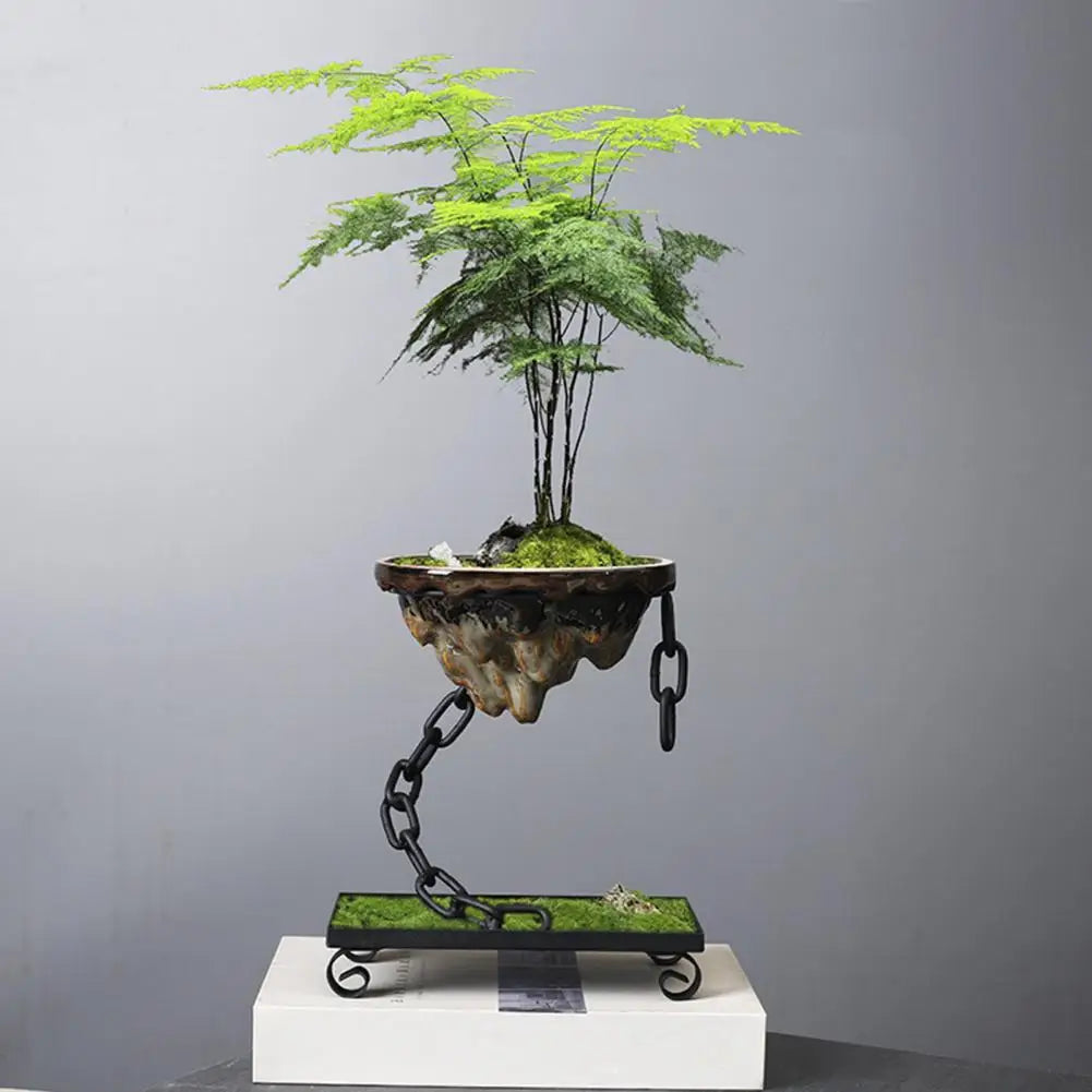 Sočna simulacija lonca simulacija rokera Željezna bonsai plantaža Ovjes za viseći tip cvijeća krug/kvadratni osnovni dekor