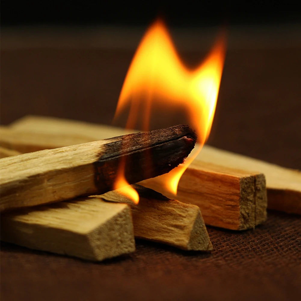 1-100PCS Palo Santo Natural Incense Sticks Purifying Healing Incense Smudge Sticks Stress Relief No Fragrance Home Living Room