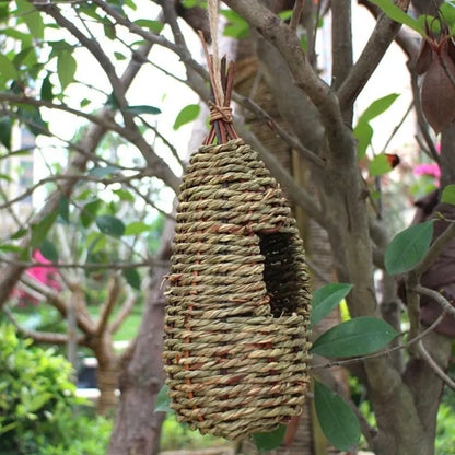 Visící ptačí dům Natural Fiber Finch ptačí hnízdo chata venkovní klece úkryt úkryt úkrytu